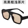 Light Tea With Bright Black Frame