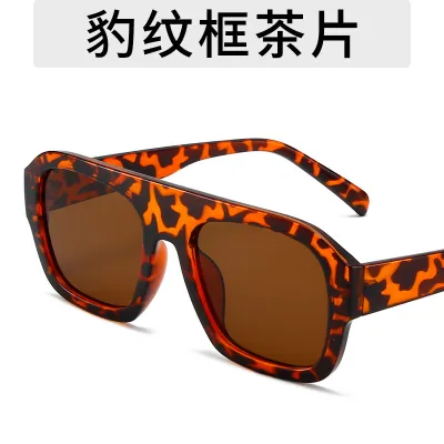 Personalized Marble Grey Square Plastic Sunglasses