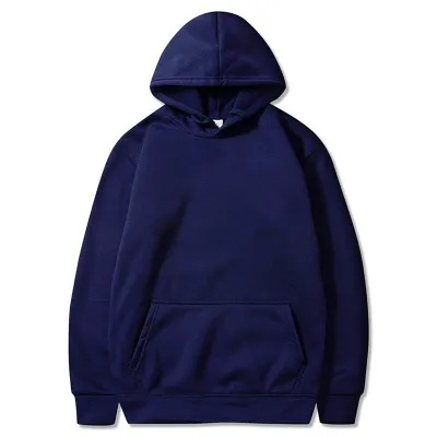 Men Tops Casual V-Neck Pullover Hoodie Long Sleeve Polyester Streetwear