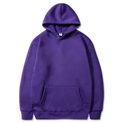 Men Tops Casual V-Neck Pullover Hoodie Long Sleeve Polyester Streetwear