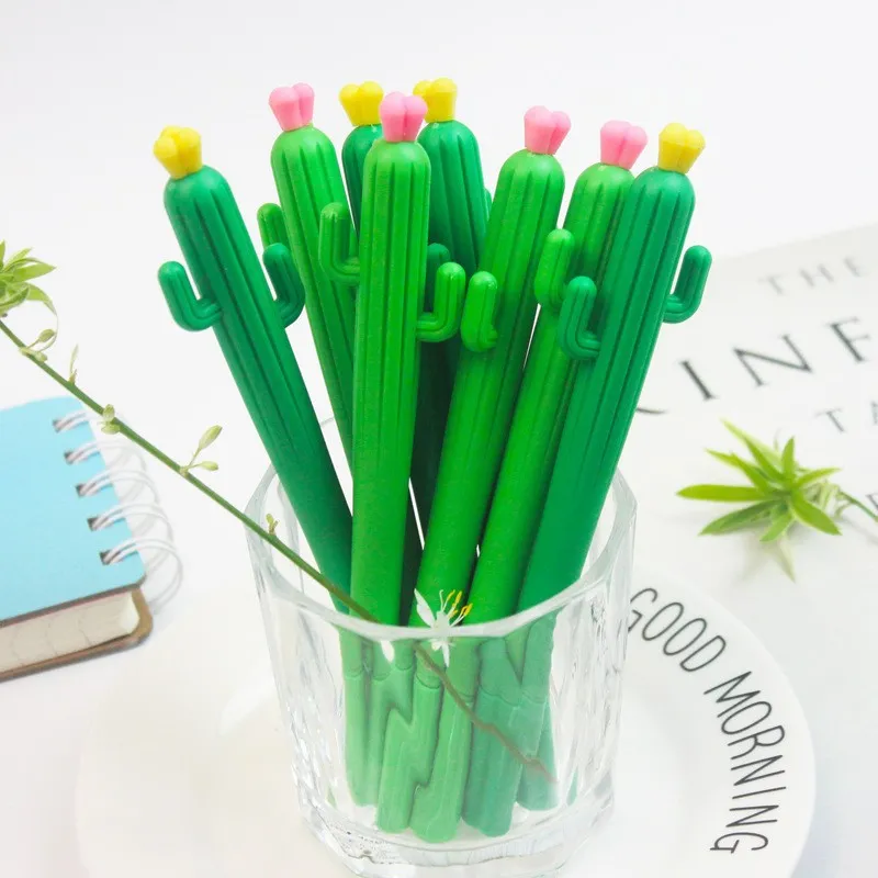 Creative Cute Cactus Silicone Gel Pen 0.5Mm Student Stationery