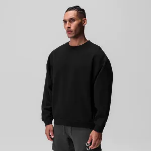 Men Spring Autumn Casual Solid Color Long Round Neck Sweatshirts