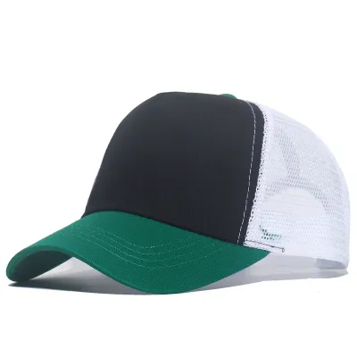 Summer Simple Fashion Mesh Breathable Color Matching Sunshade Cap