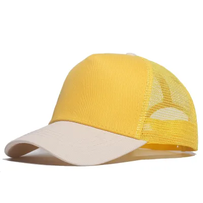 Summer Simple Fashion Mesh Breathable Color Matching Sunshade Cap