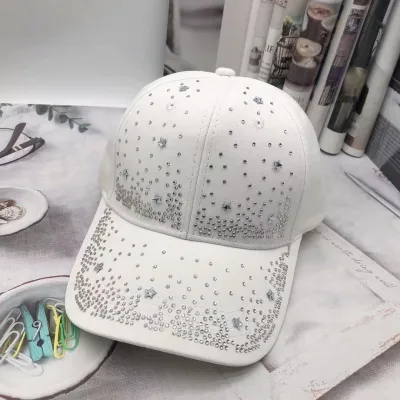 Summer Women Fashion Star Rhinestone Sunshade Cap