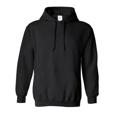 Men Street Pullover Hoodie V-Neck Long Sleeve Solid Color Fleece-Lined Casual Top