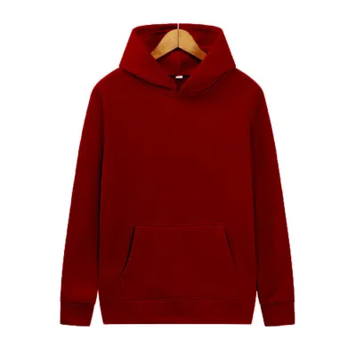 Men Fashion Casual Basic Solid Color Fleece Long Sleeve Hoodies Pants