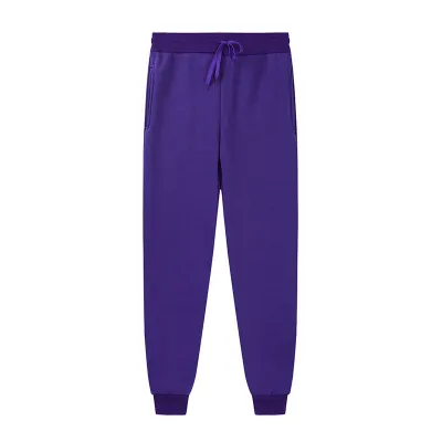 Men Fashion Casual Basic Solid Color Fleece Long Sleeve Hoodies Pants