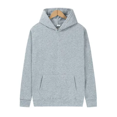 Men Fashion Casual Basic Solid Color Fleece Long Sleeve Hoodies Pants