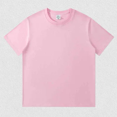 Men Fashion Basic Solid Color Plus Size Short Sleeve Round Neck Cotton T-Shirt