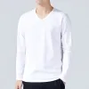 Long Sleeve V-Neck White
