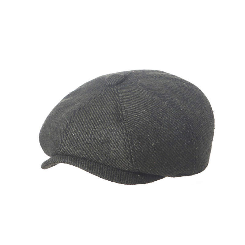 帽子 BOHEMSEO [2ND] TWEED HUNTING CAP, BLACK BOHEMSEO [2ND] TWEED HUNTING CAP, BLACK