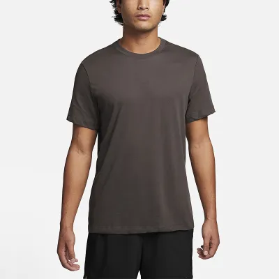 Men Quick Dry Casual Solid Color Short Sleeve Round Neck Sports T-Shirt