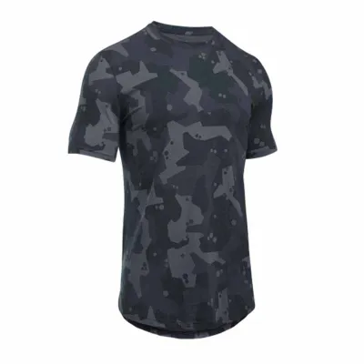 Men Casual Quick Drying Print Short Sleeve Round Neck Sports Loose T-Shirt
