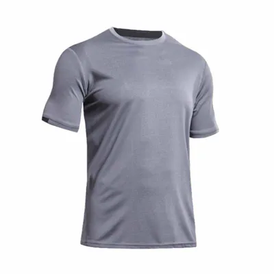 Men Casual Quick Dry Sports T-Shirt Short Sleeve Round Neck Loose