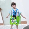 Soccer Player Children'S Bath Towel Cape