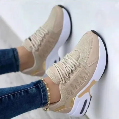 Women's Casual Plus Size Mesh Sneakers with Camouflage Pattern