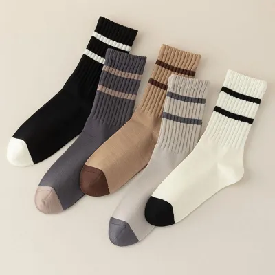 Autumn Winter Men Breathable Deodorant Sports Socks Trend Unisex