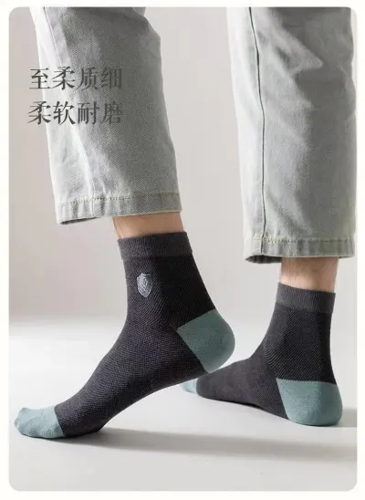 Men Casual Mesh Breathable Sweat-Absorbing Sports Socks
