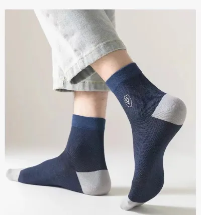 Men Casual Mesh Breathable Sweat-Absorbing Sports Socks