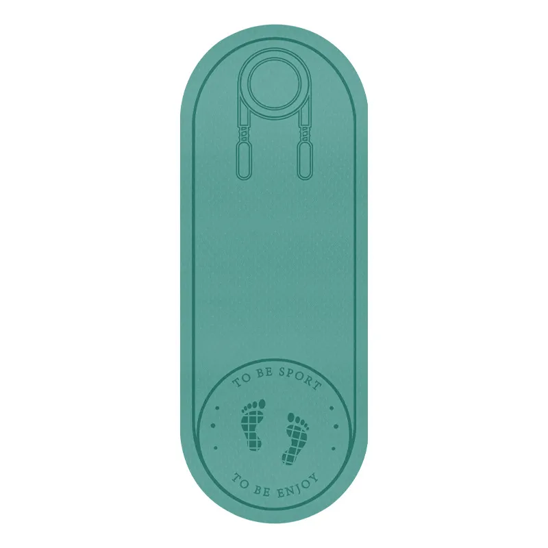 Indoor Fitness Yoga TPE Rope Skipping Sound Insulation Shock Absorption Thickened Anti-Slip Mat