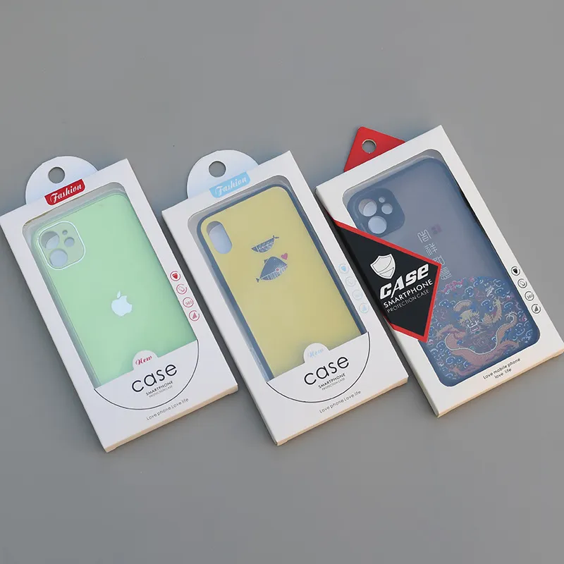 Simple Apple Mobile Phone Protective Case Color Box Packaging