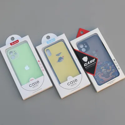 Simple Apple Mobile Phone Protective Case Color Box Packaging