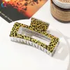 8.5Cm Square-Yellow Leopard White Background