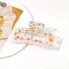 8.5Cm Square-Flower Butterfly Red