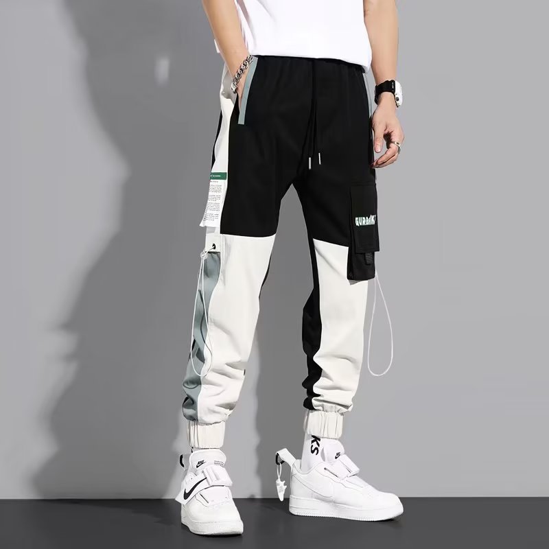 Wholesale Men Fashion Casual Street Tide Color Matching Plus