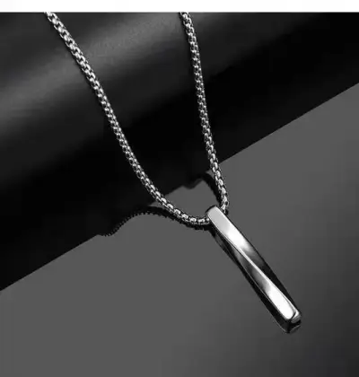 Men Fashion Hip Hop Titanium Steel Necklace