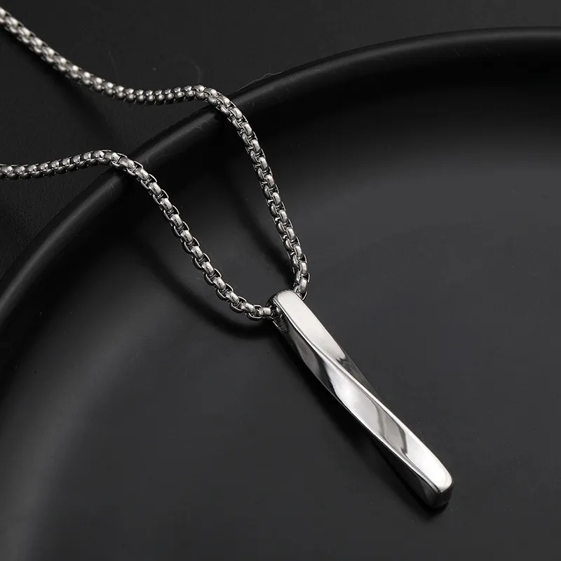 Men Fashion Hip Hop Titanium Steel Necklace