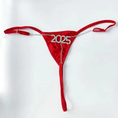 Women Fashion Sexy Rhinestone Digital Thong 2025