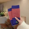 178 Fine Horizontal Stripes-Blue Red