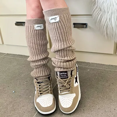 Women's Winter Fashion Knitted Leg Warmer Wool Solid Color