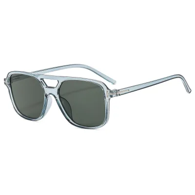 Women Fashion T-Shaped Double Beam Square Frame Sunglasses