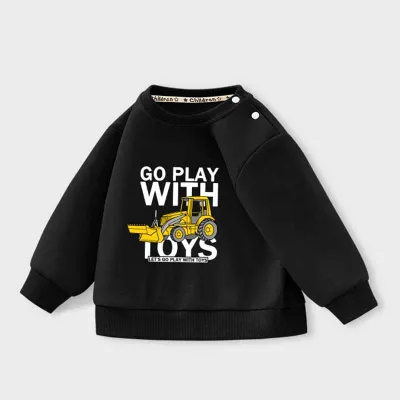 Kids Toddler Boys Casual Cute Cartoon Print Long Sleeve Sweatshirts