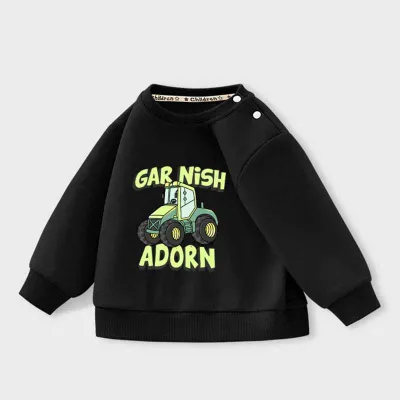 Kids Toddler Boys Casual Cute Cartoon Print Long Sleeve Sweatshirts
