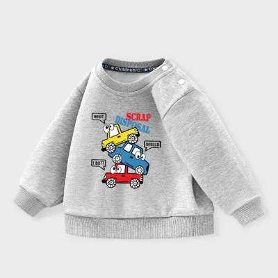 Kids Toddler Boys Casual Cute Cartoon Print Long Sleeve Sweatshirts
