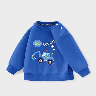 Kids Toddler Boys Casual Cute Cartoon Print Long Sleeve Sweatshirts