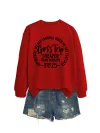 Big Red Sweatshirt (Black Font)