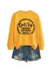 Yellow Sweatshirt (Black Font)