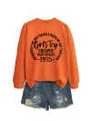 Orange Sweatshirt (Black Font)