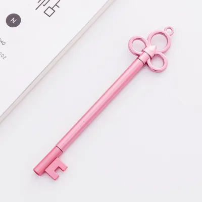 Simple Creative Retro Key Style Gel Pen 0.5Mm Plastic Stationery Pen