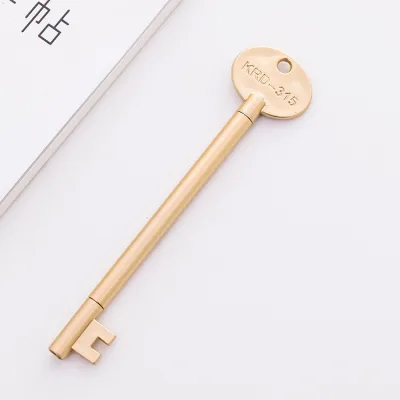 Simple Creative Retro Key Style Gel Pen 0.5Mm Plastic Stationery Pen