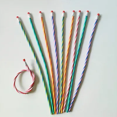 Simple Creative Deformation Random Bending Pencil Student Stationery Pens HB