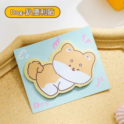 Cartoon Cute Piggy Kitten Post-It Notes Stationery Notebooks