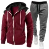 Burgundy D.Grey Pants