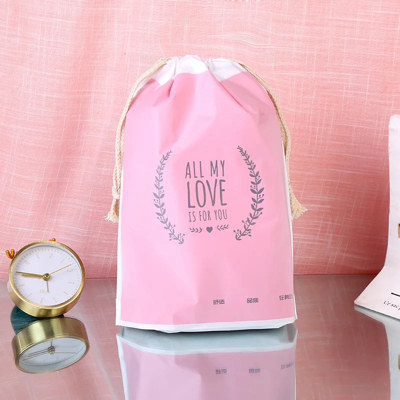 Drawstring Beat Gift Frosted Reusable Storage Shopping Bag