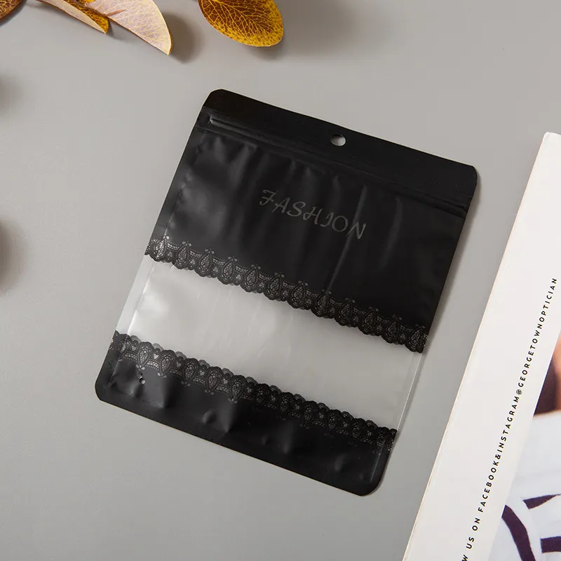 Frosted Self-Sealing Bag Translucent Printed PVC Plastic Packaging Shopping Bag